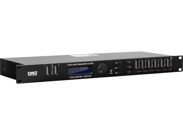 DAD DXZ26 Høyttalerprosessor 2 inn/6 ut 64 Bit/48KHz. 24Bit AD/DA