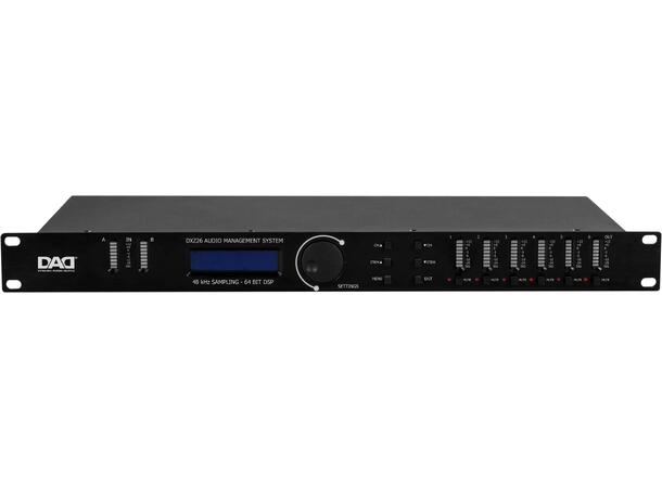 DAD DXZ26 Høyttalerprosessor 2 inn/6 ut 64 Bit/48KHz. 24Bit AD/DA