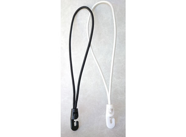 Holdon Shockcord / spannfix, hvit 25cm