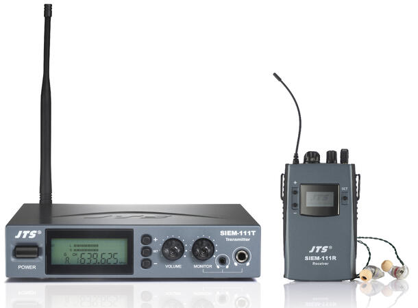 JTS SIEM-111 Stereo In-Ear monitor syst. 598-622Mhz. Inkludert IE-1 ørepropper