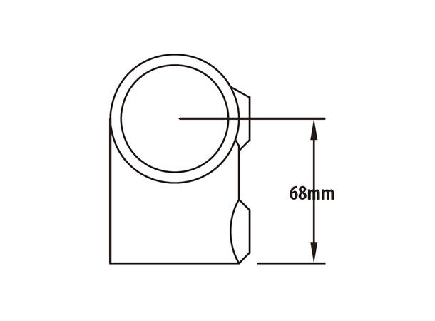 KUPO KPC-101 rør clamp kort T-stykke Ø48mmrørklemme.TUV