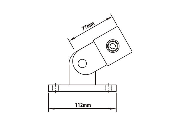 KUPO KPC-169 svivelbase Ø48mmrørklemme.TUV