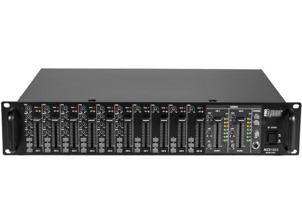 PROAUDIO MZX1002 Sonemikser Matrisemikser. 10 inn/ 2 ut.