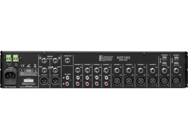 PROAUDIO MZX1002 Sonemikser Matrisemikser. 10 inn/ 2 ut.