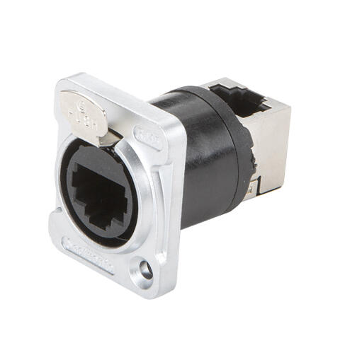 SEETRONIC SE8FDNV-11 RJ45 Zinc. D-panel. Feed thru 90 grader