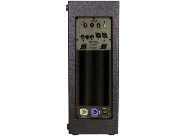 DAD ARK2V8SA aktiv sub 700W 2x8" Sort. Maks SPL 122dB. 700W utg. for sat.