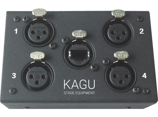 KAGU CAT til 4 x XLR hun interface 4 x 3 pin XLR hun for audio