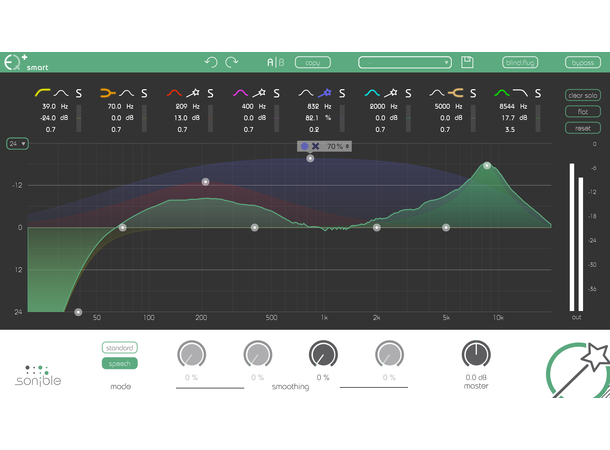SONIBLE SMART:EQ LIVE Plug-in VST, VST3, AU, AAX, Waves MultiRack Nat.