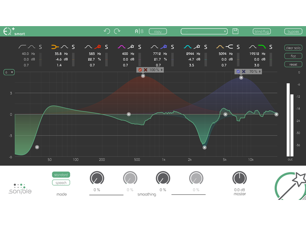 SONIBLE SMART:EQ LIVE Plug-in VST, VST3, AU, AAX, Waves MultiRack Nat.