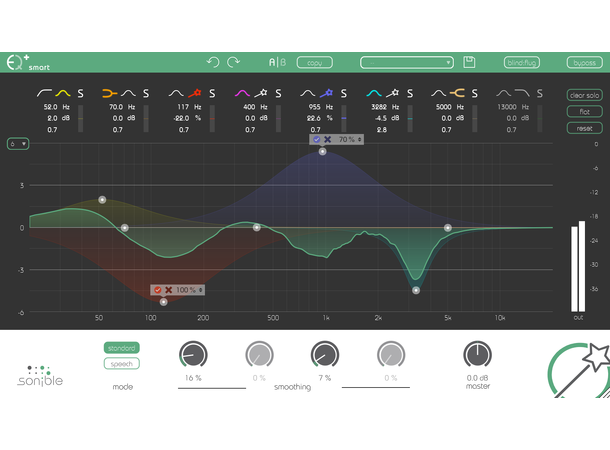 SONIBLE SMART:EQ LIVE Plug-in VST, VST3, AU, AAX, Waves MultiRack Nat.