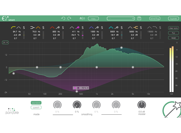 SONIBLE SMART:EQ LIVE Plug-in VST, VST3, AU, AAX, Waves MultiRack Nat.