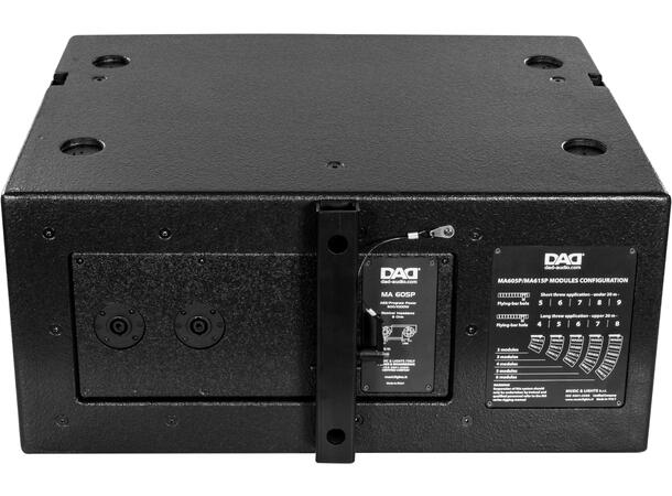 DAD MA605P Line array modul 2x10" + 1,4" Passiv, 500/1000W. Maks SPL 138dB, 5°