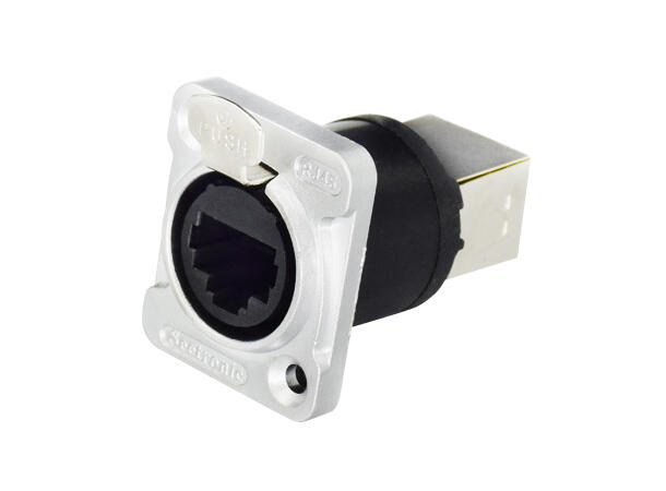 SEETRONIC SE8FDNH-13 RJ45 Zinc. D-panel. Feed thru