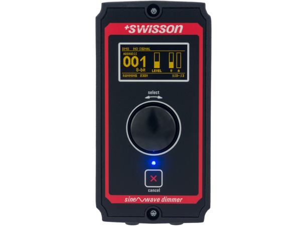 SWISSON XSD-S3 sinus dimmer, 3 kW 1 kanal. powerCON inn/ut