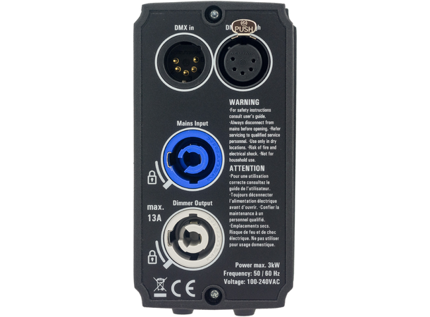 SWISSON XSD-S3 sinus dimmer, 3 kW 1 kanal. powerCON inn/ut