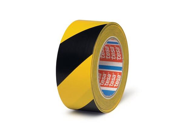 TESA 4169  Dansematte/gulvmarkeringstape 50mm x 33m, gul/sort