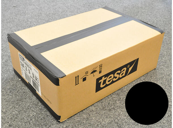 TESA 53949 Gaffa, sort, 1 kartong totalt 18 ruller, 50mm x 50m