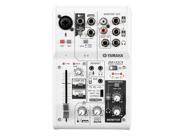 Yamaha AG03 mikser 1 mic/1 stereo line. USB interface