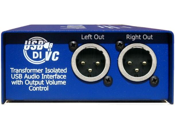 ARX USB DI-VC Stereo DI-boks m/USB og volumkontroll
