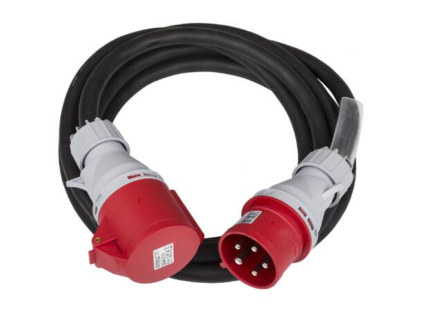 BRITEQ kabel, 32A/400V 5 meter. Med krymp for merking
