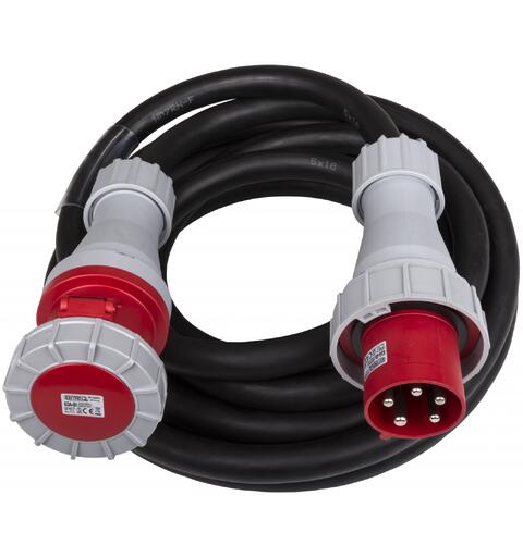 BRITEQ kabel, 63A/400V 10 meter. Med krymp for merking