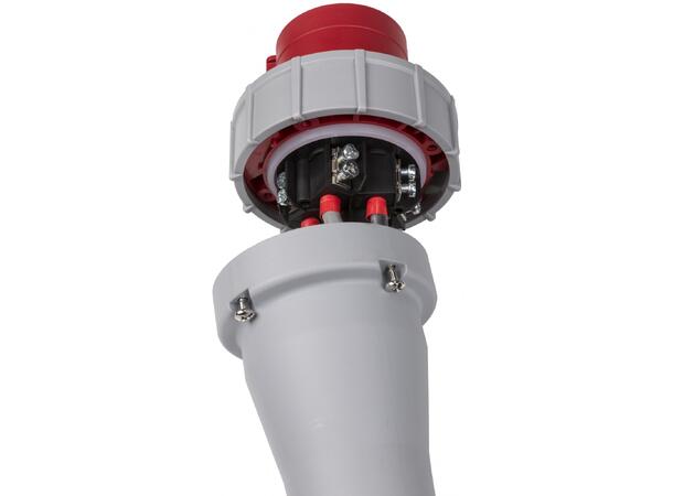 BRITEQ kabel, 63A/400V 10 meter. Med krymp for merking