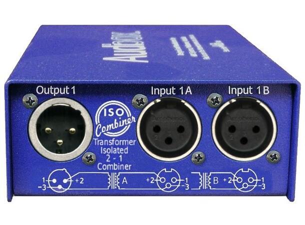 ARX Iso Combiner 2 x XLR inn, 1 x XLR ut