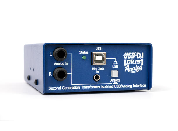 ARX USB DI PLUS Stereo DI-boks Stereo DI-boks m/USB og analog inn