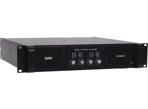 DAD DP4004 Forsterker 4x1100W @ 4ohm Bridge mode 2x2000W @ 8 Ohm