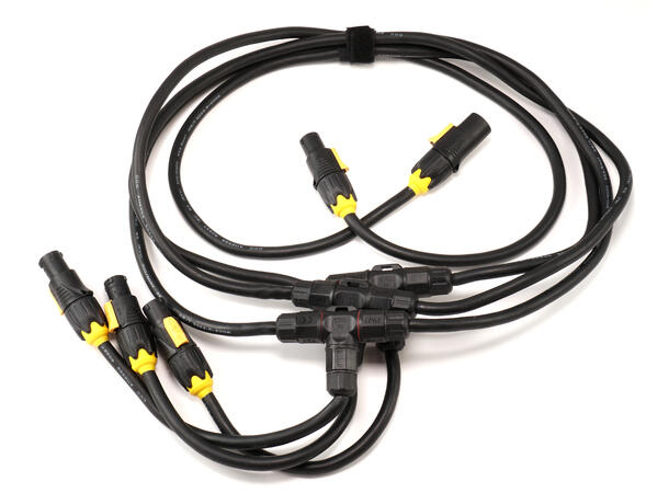 KAGU TPTTP4 Powercon TR1 link kabel 1 inn, 4 ut