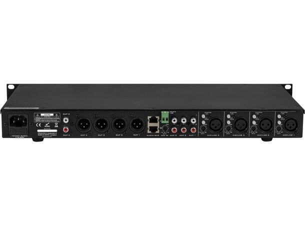 PROAUDIO MTX84A Rackmikser 8 inn / 4 ut. 19"/1U