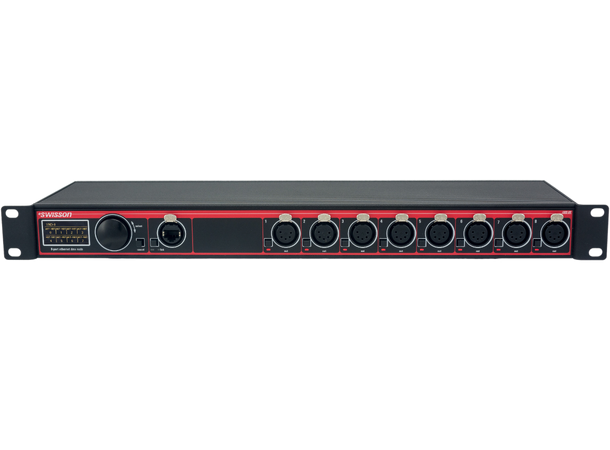 SWISSON XND-8R5 Ethernet DMX Node 19", DMX / Art-Net,sACN. XLR, 5pin