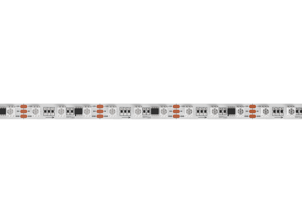 ENTTEC 8PL60-F-12 Pixel tape RGB Hvit PCB. 60 LEDs/m, 12V. 5 meter