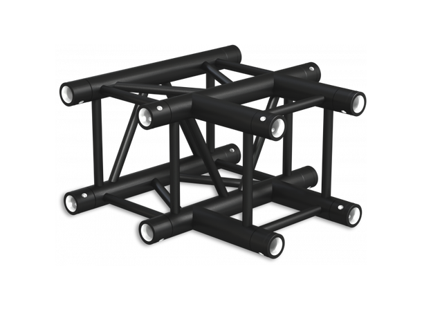 PROTRUSS HQ30T3 3-veis T-kobling HD Sort. Ø50x3mm rør. Koblingskit inkludert