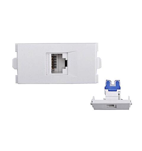 KAGU CAT6 modul, feed trough 48x24mm for KAGU systempanel