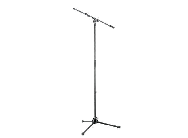 K&M 210/9 Mikrofonstativ m/galge Lange ben. Sort