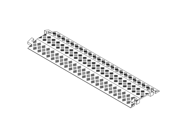 PROTRUSS CC125 Kabelgate 1 kanal (105x27mm), 100x3,5x28cm