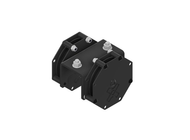 FlexRail hoved-trinser Sort / rød hoved-blokk for snortrekk 