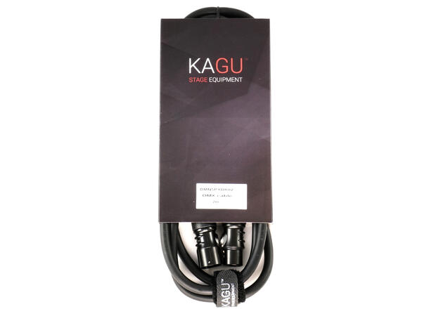 KAGU DMNX5BK DMX-kabel 2m 5-pin, sort