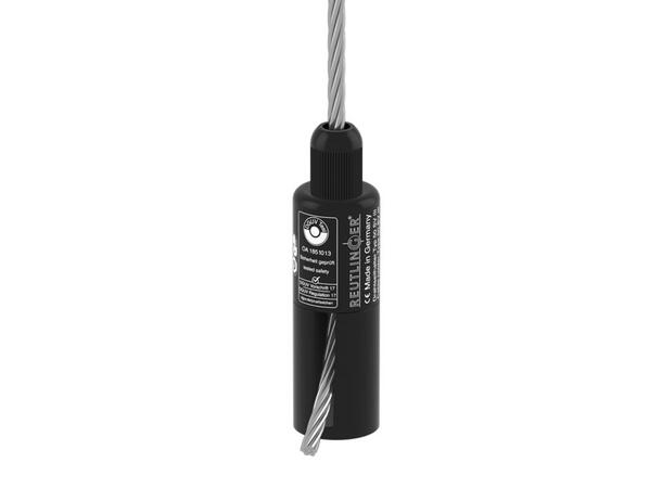 REUTLINGER 50 SV III med M12 hun For 4mm-5mm wire. Sort