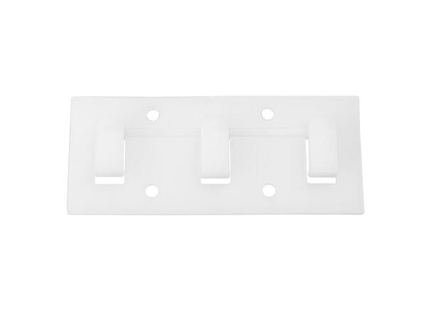 SBL rett brakett for 230V LED strip 10 stk.