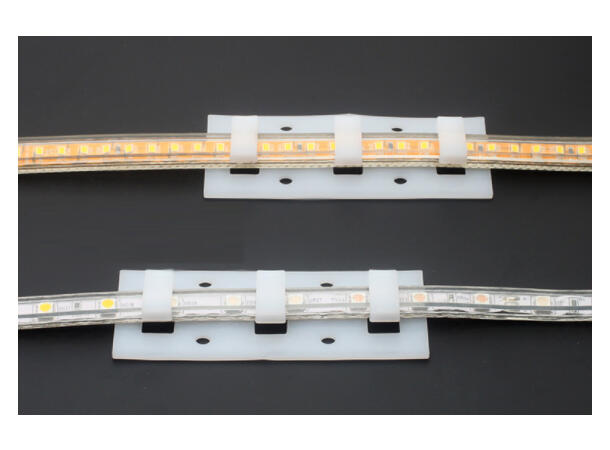 SBL rett brakett for 230V LED strip 10 stk.