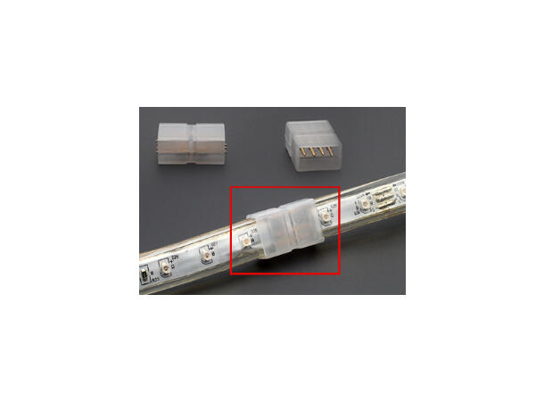 SBL skjøtestykke for 230V LED strip For 10mm PCB, RGB. (4 pin) 10 stk.