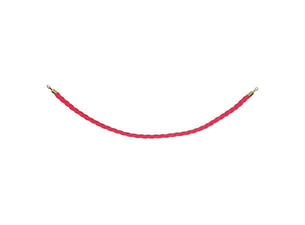 ELUMEN8 Tvunnet rep, rød Gull endekappe, 1,5 meter