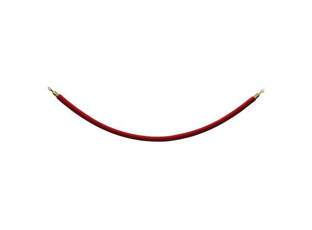 ELUMEN8 Velour rep, rød Gull endekappe, 1,5 meter