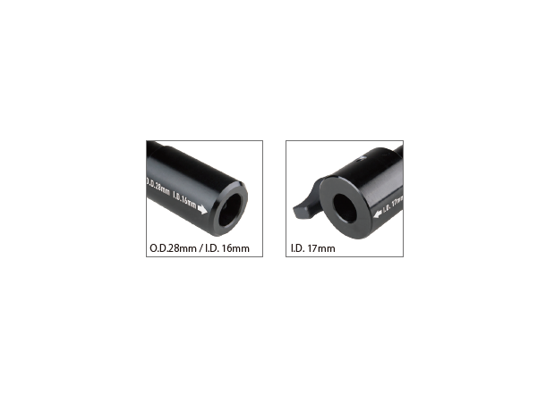 KUPO KS-202B multispigot Utv. 28mm. Innv. 16mm. 17mm receiver