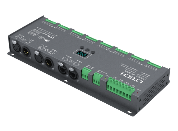 LTECH LED driver 32 kanaler, DMX 32 x 3A. Maks 96A. 12-24VDC inn
