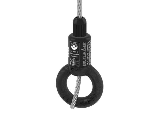 REUTLINGER 50 SV III med Ø25mm øye, Kort For 4mm-5mm wire. Sort