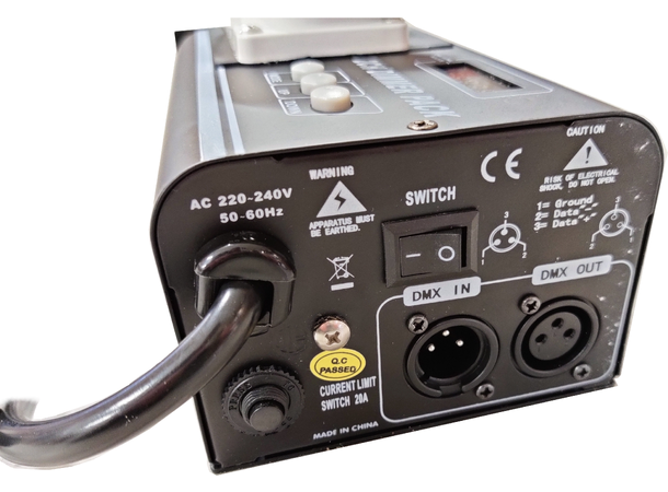 SBL 2 kanals dimmer, 16A 2 kanal DMX, 16A CEE uttak