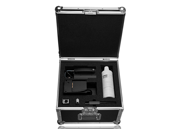 SMOKE FACTORY Flightcase for Scotty II rom til reservebatt., væske, fj.kontroll